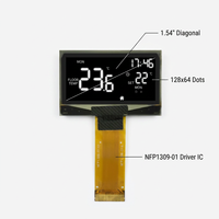Module d'affichage PMOLED de 1,54 pouce, écran OLED 128x64 SSD1309, interface SPI I2C, affichage graphique pour dispositifs médicaux industriels
