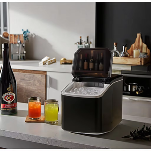 Machine à blocs de glace électrique et solaire à usage domestique et hôtelier Souper Cubes Machines à glaçons avec boîtier en plastique pour eau en bouteille - Product Image 3