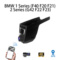 Caméra embarquée HD 4K pour BMW Série 1 (F40 F20 F21) Série 2 (G42 F22 F23) avec deux objectifs DVR avant et arrière, GPS, Plug and Play