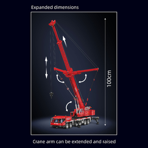 Moule roi ingénierie série RC <span class=keywords><strong>grue</strong></span> <span class=keywords><strong>camion</strong></span> bloc de construction modèle technique jouets éducatifs pour enfants ingénierie - Product Image 5