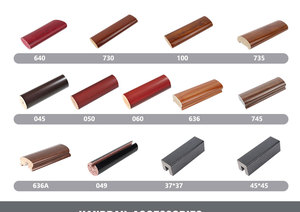 Bán Buôn Trong Nhà Dễ Dàng Uốn Linh Hoạt Nhựa Bằng Gỗ Cầu Thang Lan Can PVC Tay Lan Can - Product Image 5