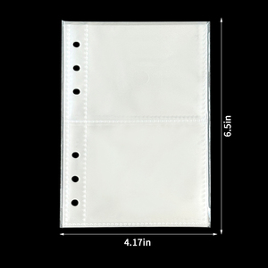 A6 Tấm bảo vệ cho 6 Vòng chất kết dính 10 tờ rõ ràng trang bảo vệ Album ảnh nhựa tay áo <span class=keywords><strong>2</strong></span> túi bảo vệ - Product Image 2