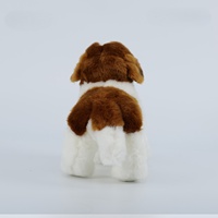 Peluche réaliste Saint-Bernard, chien en peluche marron et blanc, jouet animal réaliste, vente en gros, logo personnalisé, usine OEM ODM