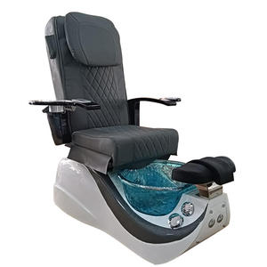 Luxury High Quality Electric Spa Massage Foot Pedicure Chair with <b>Plastic</b> and Glass Basins Magnetic Jet LED Lamp for Nail Salon - Product Image 4