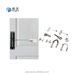 Système de sécurité Ferme-porte automatique Alliage d'aluminium Ressort automatique Intensité de ton argent <span class=keywords><strong>180</strong></span> degrés Glissières Ferme-porte - Product Image 1