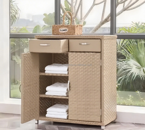 Meubles de piscine d'hôtel en plastique de <span class=keywords><strong>résine</strong></span> résistante aux UV Yoshen extractible grand bac de rangement de serviettes <span class=keywords><strong>armoire</strong></span> de rangement étanche extérieure - Product Image 3