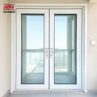 Excellente porte en aluminium à rupture de pont thermique, à battant horizontal, en verre haute transparence, moderne et isolante