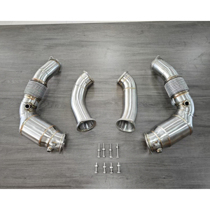 AKS Catted Downpipe de acero inoxidable para <span class=keywords><strong>BMW</strong></span> M5 <span class=keywords><strong>M8</strong></span> F90 F92 F93 LCI Inc <span class=keywords><strong>CS</strong></span> Late 2021 + Downpipe - Product Image 6