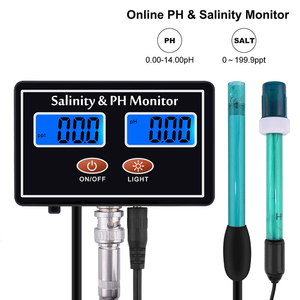 Moniteur de <span class=keywords><strong>PH</strong></span> et de salinité en ligne 2 en 1 Mesureur de qualité de l'eau d'aquarium <span class=keywords><strong>Testeur</strong></span> de sel d'eau de mer pour piscine <span class=keywords><strong>Spa</strong></span> Fish Pond Aquaculture - Product Image 6