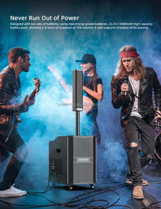 W-King K30 <strong>Line</strong> <strong>Array</strong> <strong>Loudspeaker</strong> 380W Wooden Cabinet Conference Wireless Speaker Guitar DJ Party Professional Sound Equipment - Product Image 6