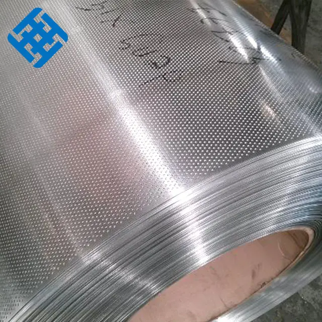 Láminas de metal perforadas de 1mm, rollos de acero recubiertos de color, bandeja de acero perforada, productos de fabricación de proveedor de China