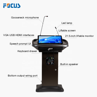 Pupitre de présentation avec écran interactif LCD 21,5 pouces, ordinateur tout-en-un, pupitre numérique intelligent interactif