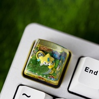 Custom Transparent 3D Printed Resin for Pokemoned Resin Artisan Keycap CNC Machining Mechanical Keyboard Keycaps