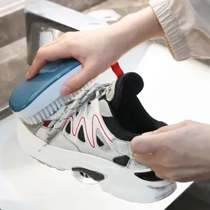 Cepillo de lavado de ropa de plástico con cerdas duras para el hogar, cepillo para limpiar zapatos, calcetines, para cocina y baño - Product Image 6