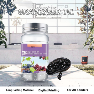 שמן גרפה אורגני קפסולות זוהר כמוסות זוהר ויטמינים קולגן תוספי תזונה לשיער ולטיפוח העור טהור בסיס טבעי טהור - Product Image 2