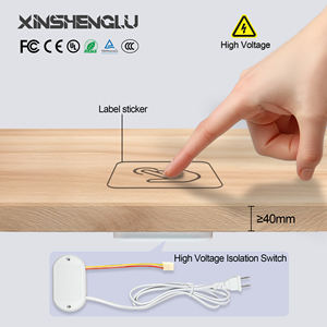 AC110-240V Hochspannungs-LED-Controller 3-Farben Dimmbar 40mm Holzplatten-Durchdringungssensor Flimmerfrei für Heimbeleuchtung - Product Image 2