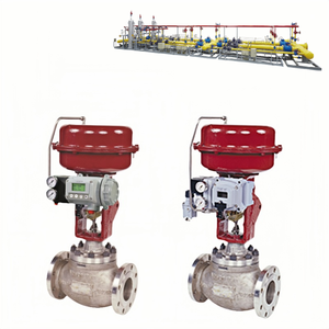 Vanne de régulation pneumatique à globe haute performance Masoneilan série 21000, positionneur de vanne Svi2/Svi3, rapport CV 50:1, acier inoxydable - Product Image 1