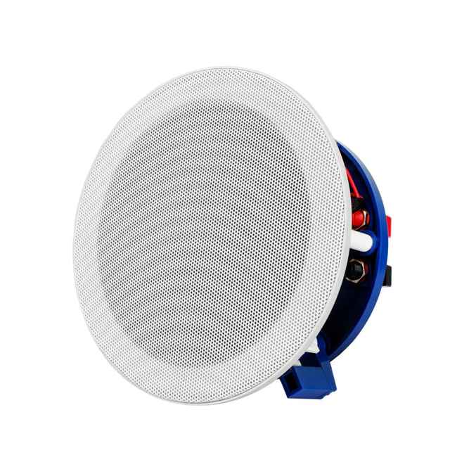 New Product 6Inch In-wall Frameless Ceiling Speaker 15W Metal Ceiling Speakers 70-120V for Public Adress System Metal