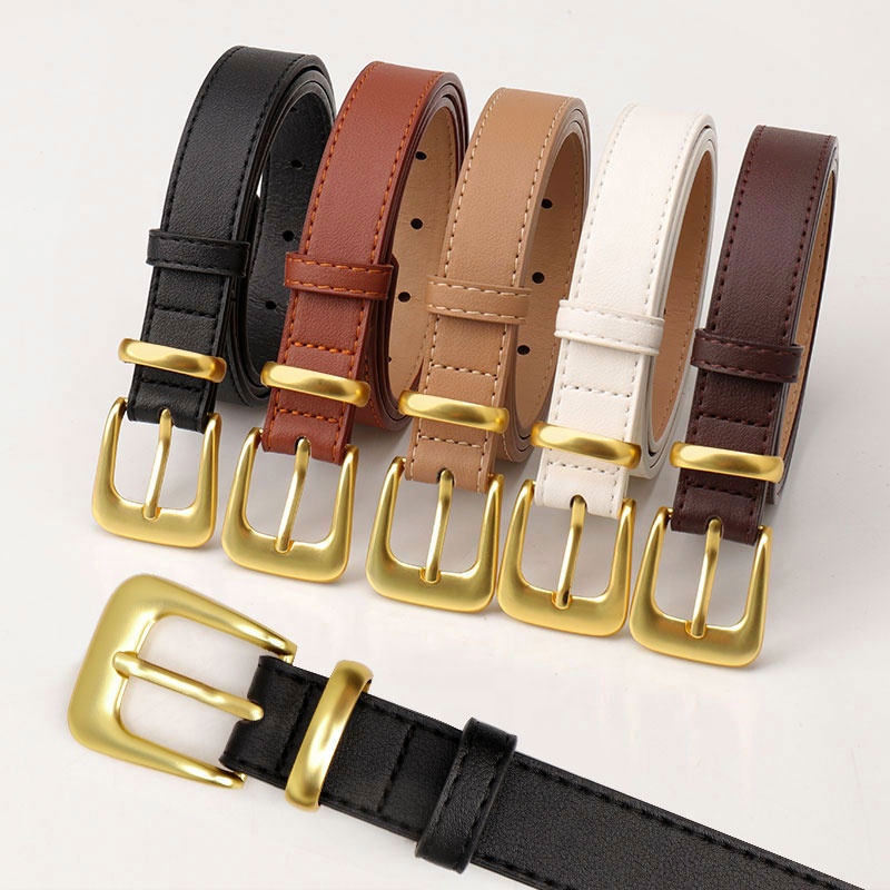 Elastic Belt Rose Gold Glitter Belt Latest Design Girls Belt Stylish Pu
