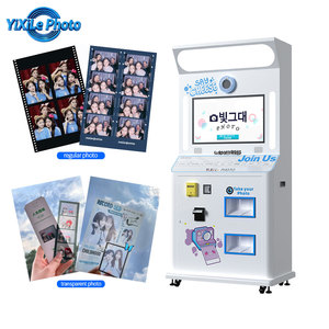 Photomaton coréen stylisé avec machine à autocollants pour selfies, 2 imprimantes et écran tactile - Product Image 2