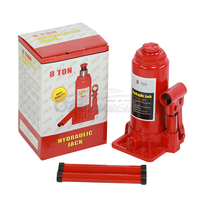 Gato hidráulico de botella de acero de alta calidad con capacidad de 8 toneladas, gatos para coches personalizados de 2-50 toneladas con altura de elevación de 205-390 mm