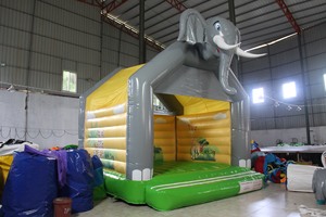 บ้านลมรูปช้างทำจากวัสดุ PVC ขนาด 13 ฟุต รับน้ำหนักได้ 300 กก. สำหรับเด็กเล่นกลางแจ้ง ให้เช่าสำหรับงานปาร์ตี้เชิงพาณิชย์ - Product Image 2