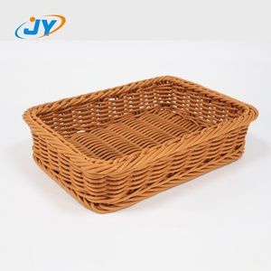 Giỏ trưng bày siêu thị bằng nhựa giả mây, giỏ đựng trái cây dùng cho thực phẩm, đóng gói bằng thùng carton - Product Image 2