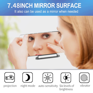 Đồng hồ 3D LED Tường LED Đồng Hồ Báo Thức Lớn kỹ thuật số Máy tính để bàn chiếu chiếu điện Sốc rung - Product Image 6