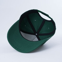 Gorra de Béisbol de Alta Calidad de 5 Paneles con Visera Curva, Gorra de Sarga de Algodón Verde, Estilo Deportivo Personalizado, Logotipo Bordado