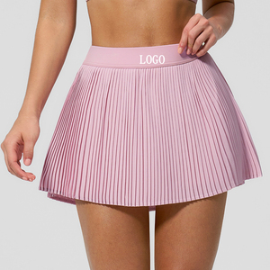 Nouvelle conception Jupe plissée pour femme, effet seconde peau, respirante, anti-transparence, avec poches, pour badminton, gym, yoga, tennis - Product Image 1