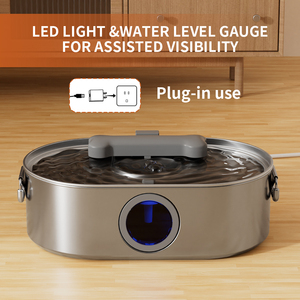 13L Có Phí Thu Phí Pet Đài Phun Nước Con Chó Đài Phun Nước Mô Hình Rắn Bát Nước Hình Dạng Hình Bầu Dục Trung Chuyển Nước Với Bộ Lọc EcoFriendly - Product Image 4