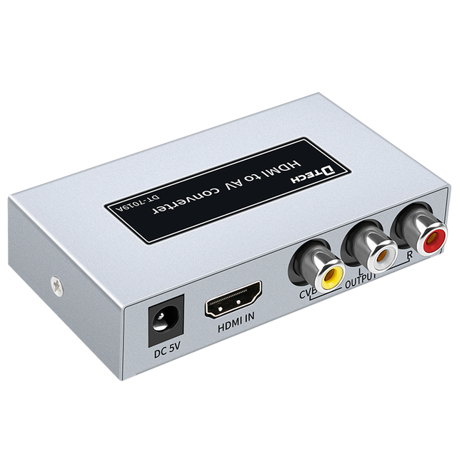DTECH Metal Shell HD Audio and Video signal  hdmi to Av Converter
