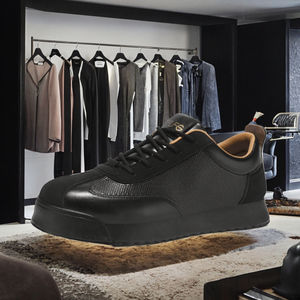 NUEVAS Zapatillas Deportivas de Malla con Cordones Negras Originales de Alta Calidad para Hombre, Diseño Italiano, Cuero Artificial, Precio Bajo de Fábrica - Product Image 3