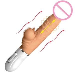 リモコンストレッチスイング現実的なディルドバイブレーター加熱可能バイブレーターリアル舌ディルド - Product Image 1