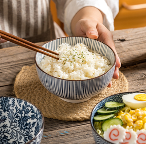 Bol à céréales turc bohème de 5 pouces soupe salade céramique tonne Ramen bols lot de 4 bols - Product Image 4