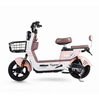 Vélo électrique pour adultes, scooter de mobilité électrique, vélo électrique 500W, cyclomoteur électrique pour adultes avec grandes roues de 14 pouces