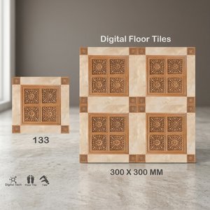 Carreaux de sol en porcelaine émaillée numérique de qualité Vistaar, 300x300 mm, carrés, antidérapants, mats, pour salle de bain et couloir - Product Image 3