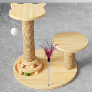 Katı ahşap kedi Scratcher & tırmanıcı-pikap oyuncak ile yerden tasarruf tasarımı, <span class=keywords><strong>Pet</strong></span> güvenli kedi mobilya - Product Image 3