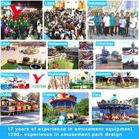 Manège à chaises volantes pour enfants, mini, coloré, à thème pastèque, pour centres commerciaux, jardins, parcs de loisirs et aires de jeux familiales