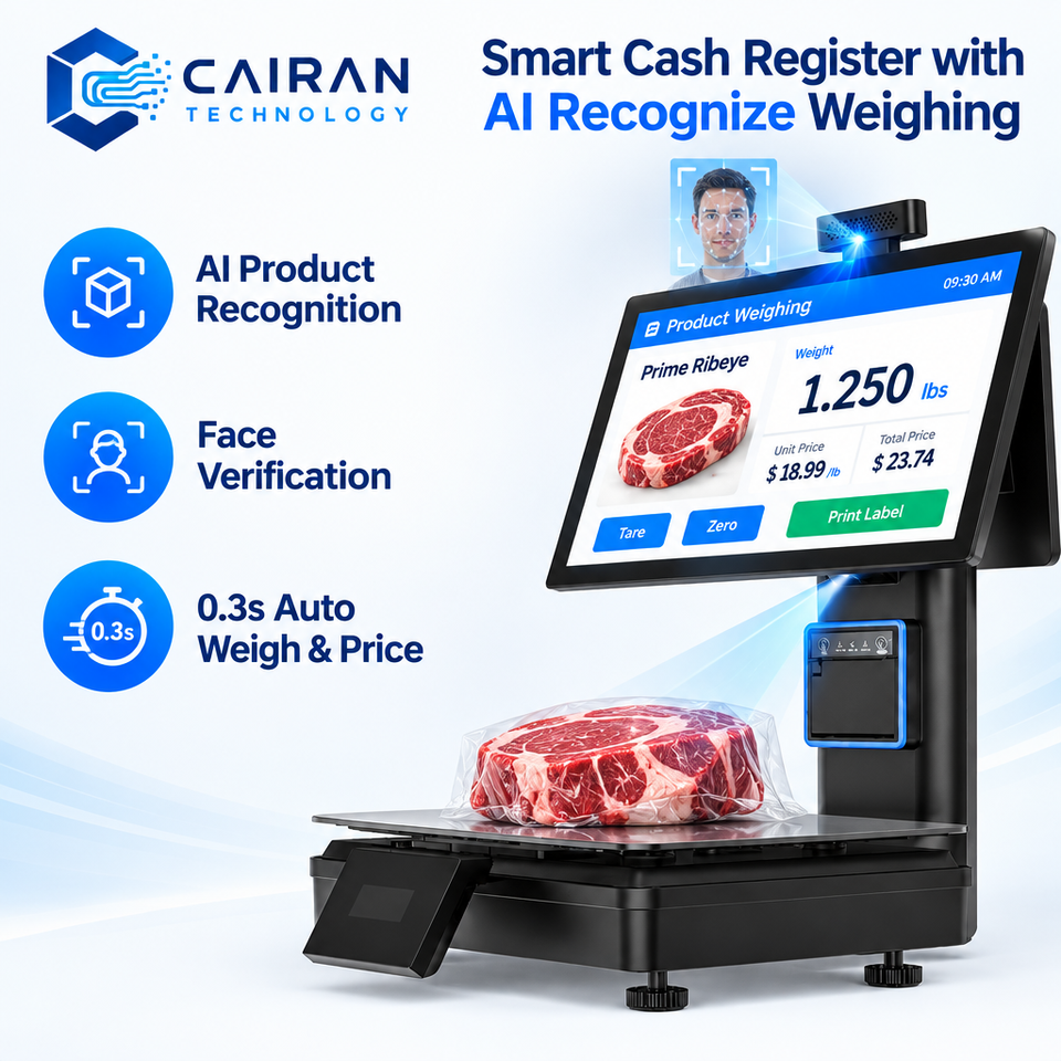 Cairan Cash Register POS AI Smart Scale Dual Screen 15.6 Inch Android ...