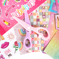 Ensemble de scrapbooking pour anniversaire de fille rose 2026, journal intime pour enfants, kit de journalisation