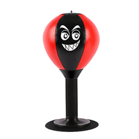 Ballon de boxe de table pliable en PU, sac de frappe portable pour bureau, décompression, entraînement physique