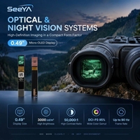 Layar Micro OLED 0,49 Inci 1920x1080 FHD Kecerahan Tinggi untuk Perangkat Penglihatan Malam