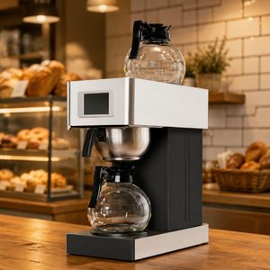 Machine à café filtre commerciale à double carafe, remplissage d'eau automatique et manuel, 120V <span class=keywords><strong>1610W</strong></span> - Product Image 2