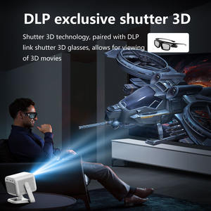 โปรเจคเตอร์โฮมเธียเตอร์พกพา รุ่น S7 รองรับ 4K แรม 2GB แบตเตอรี่ในตัว รองรับ <span class=keywords><strong>Netflix</strong></span>/YouTube พร้อมฟังก์ชั่น GTV และคาราโอเกะ - Product Image 4