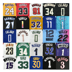 Chemise d'été respirante à séchage rapide, noire, blanche, violette, tenue personnalisée JAMES BUTLER TATUM EDWARDS, broderie, uniforme de basket-ball. - Product Image 3