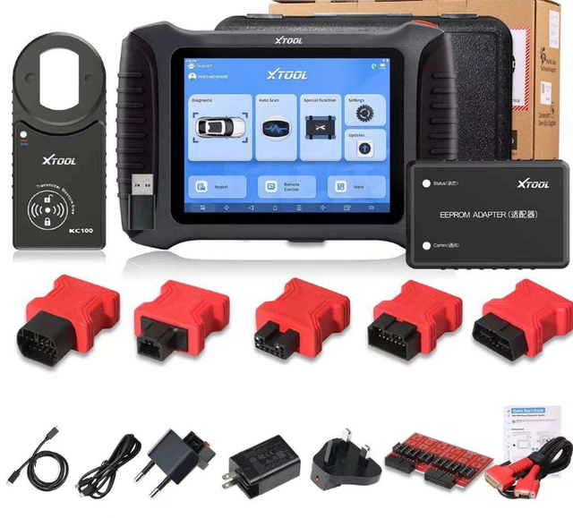 X100 PAD3 Diagnostic Scanner & Programmer Tool for FCA OLIVER Vehicles KC100+EEPROM Adapter Kit Bidirectional OBD2 CAN FD/DOIP