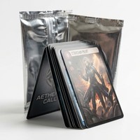 Cartes de jeu de collection premium avec pack foil pour présentation en magasin et acheteurs en gros – Ensemble de cartes à collectionner