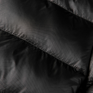 Piumino da Uomo Imbottito in 100% Poliestere con Cappuccio Rimovibile Leggero Autunnale Tinta Unita Nera in Tessuto 100% Nylon - Product Image 4