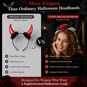 Halloween Gothic Rose Headpiece Dark Romantic Lace Skull Hairband Vampire <b>Witch</b> Headband for Dark Fairy <b>Witch</b> Costume <b>Accessory</b> - Product Image 2